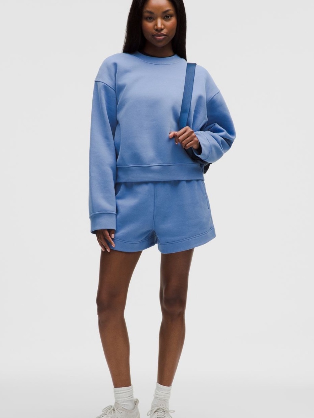 Lululemon steady state superloft Crewneck Sweatshirt Blue - Picture 2 of 5